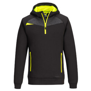 DX4 Hoddie med halv dragkedja - Svart