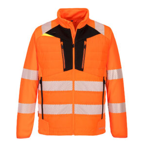 DX4 Hi-Vis Hybrid Baffle Jacket - Orange/Svart