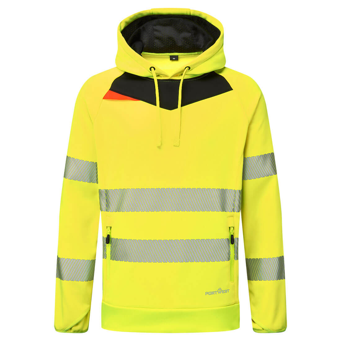 DX4 Hi-Vis Hoodie - Gul/Svart