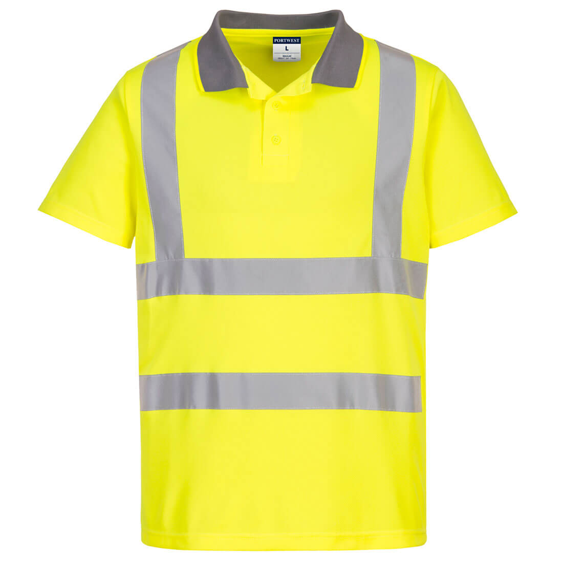 Eco Hi-Vis S/S Piké (6 pack) - Gul: