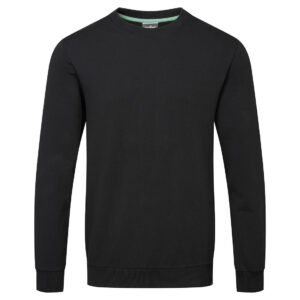 Sweatshirt i Återvinningsbar Ekologisk Bomull - Svart