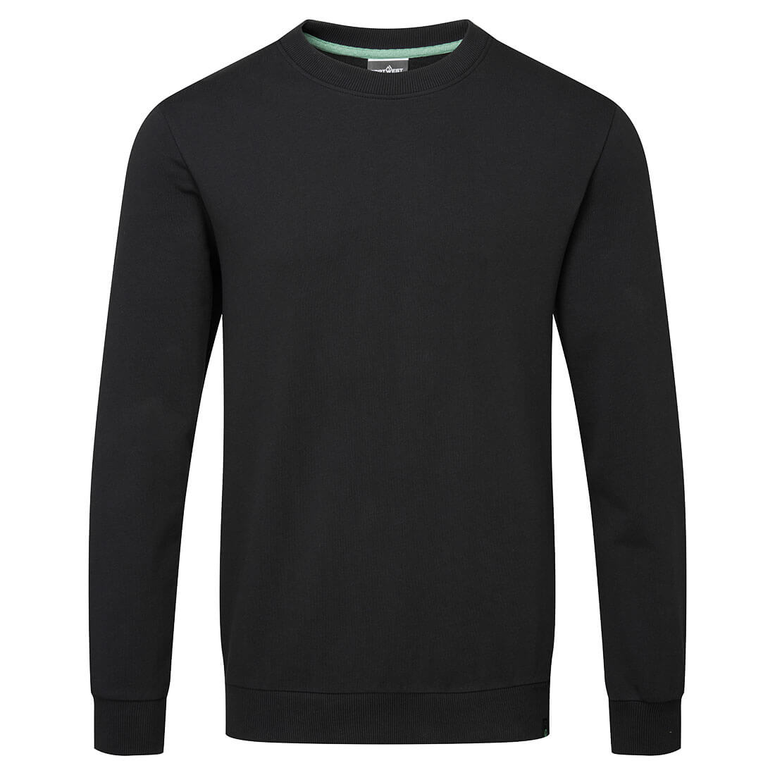 Sweatshirt i Återvinningsbar Ekologisk Bomull - Svart