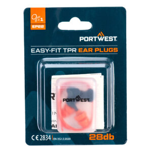 Easy Fit TPR med sladd (1 par) - Orange