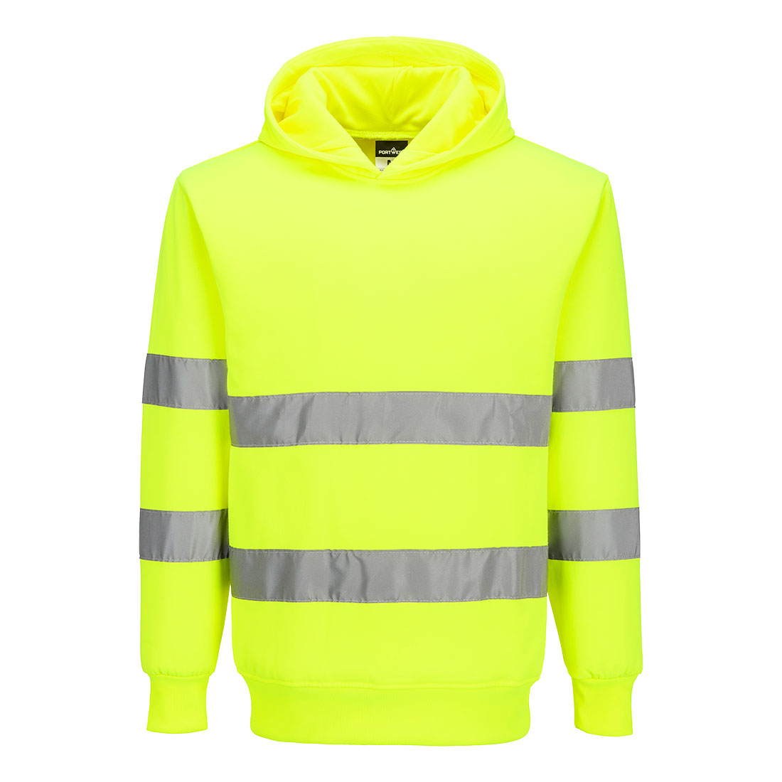 ES1 Essential Hi-Vis Sweatshirt med Huva - Gul: