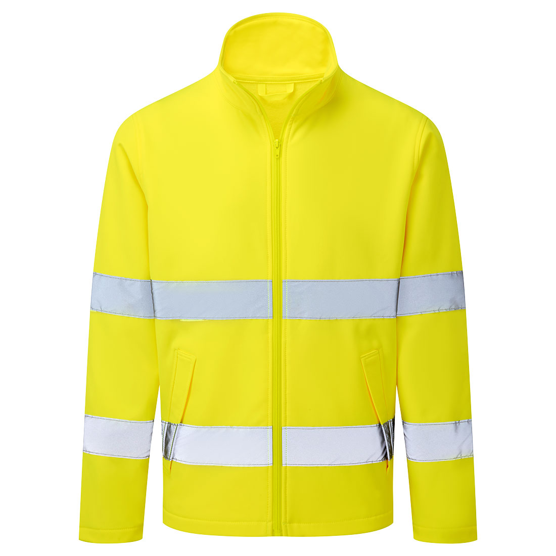 ES1 Essential Hi-Vis Softshell Jacka (2L) - Gul: