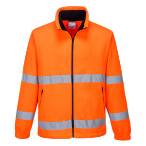 Hi-Vis vindtät Fleece - Orange