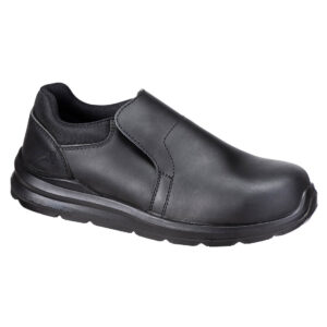 Composite Action läder-slip-on-skor S3S SR FO - Svart