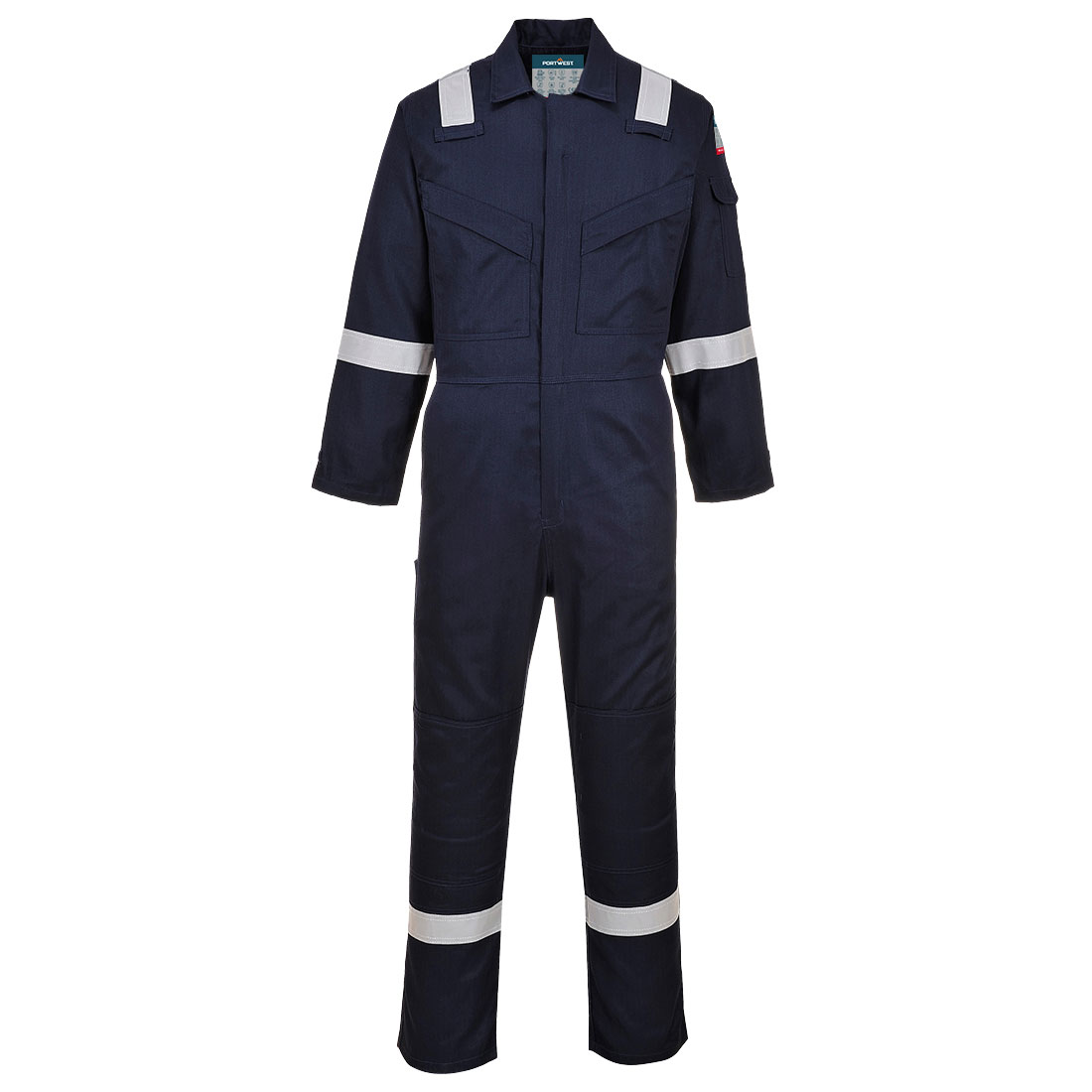 Flam Resistent Lätt vikt Anti-Static Overall 280g - Marinblå