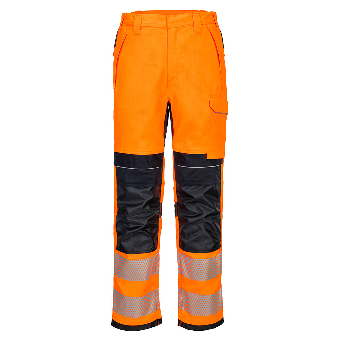 PW3 FR Modaflame HVO Arbetsbyxa Stretch Klass 2 - Orange/Marinblå