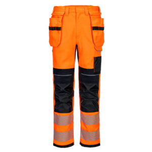 PW3 FR Modaflame HVO Hantverksbyxa Stretch Klass 2 - Orange/Svart