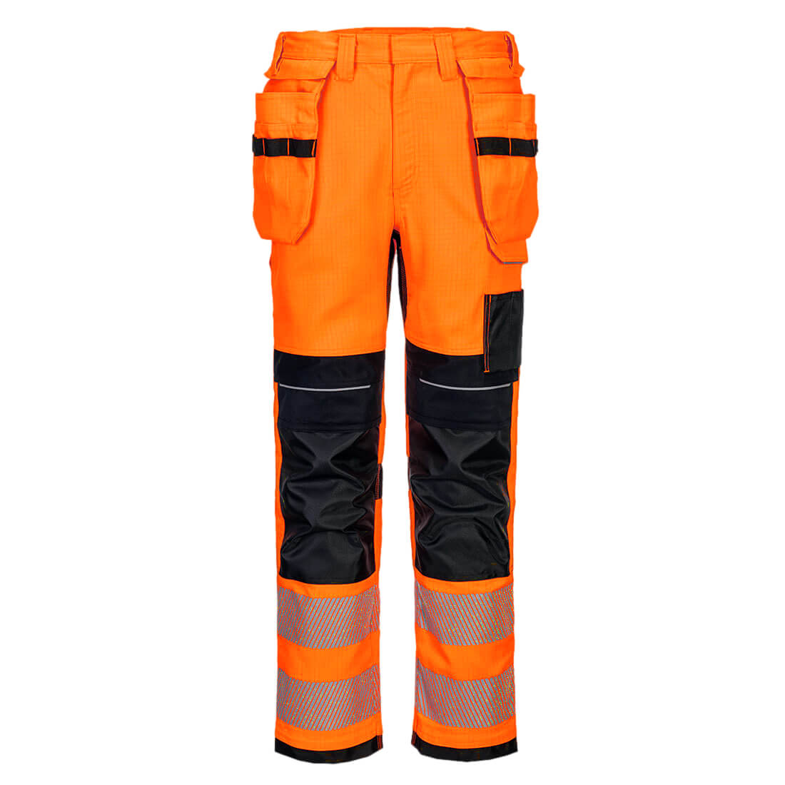 PW3 FR Modaflame HVO Hantverksbyxa Stretch Klass 2 - Orange/Svart