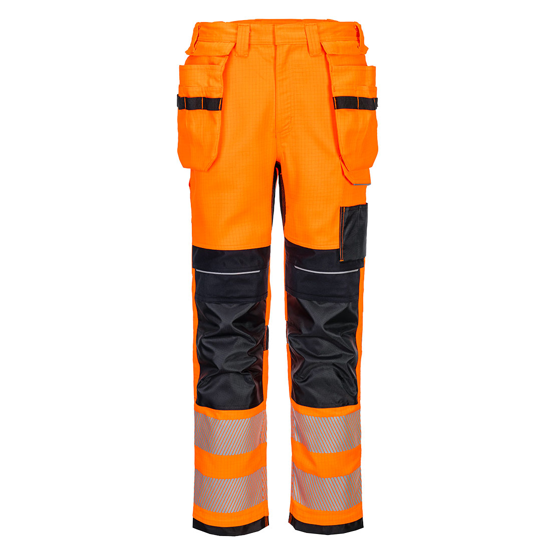 PW3 FR Modaflame HVO Hantverksbyxa Stretch Klass 2 - Orange/Marinblå
