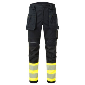 PW3 FR Modaflame Hi-Vis Hantverksbyxa Stretch Klass 1 - Gul/Svart