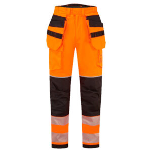 PW3 FR Modaflame Rain+ Hi-Vis Vinterbyxa - Orange/Svart
