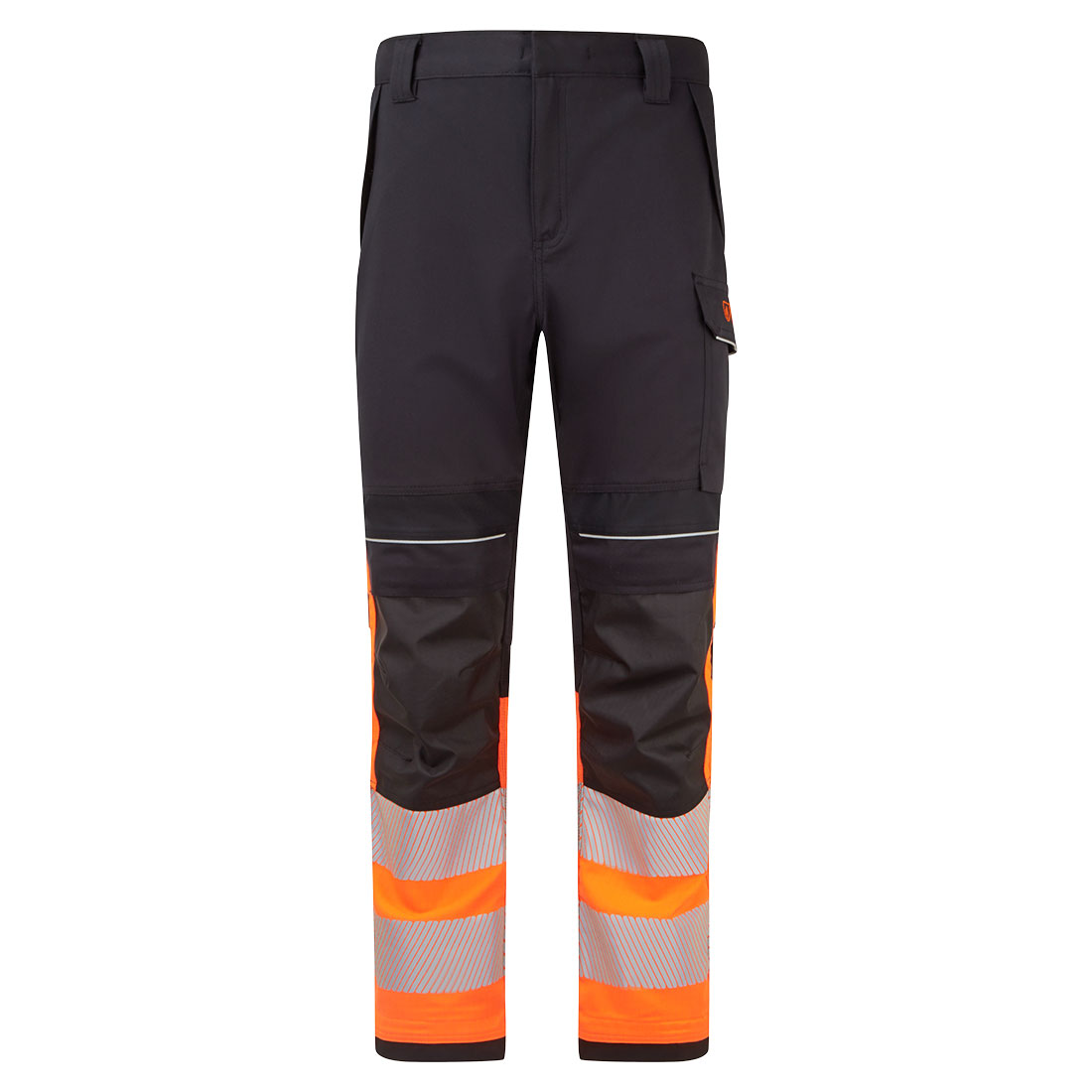 PW3 Modaflame Work HVO Hi-Vis klass 1 FR-byxor - Orange/Svart