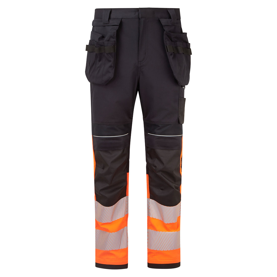 PW3 Modaflame Work HVO Hi-Vis klass 1 FR-byxor - Orange/Svart