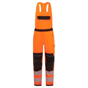 PW3 Modaflame Work HVO Multi-Norm FR Hängselbyxa - Orange/Svart