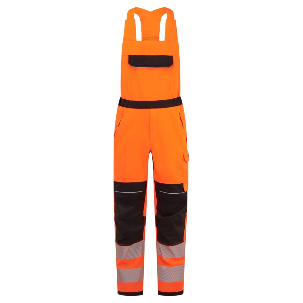 PW3 Modaflame Work HVO Multi-Norm FR Hängselbyxa - Orange/Svart
