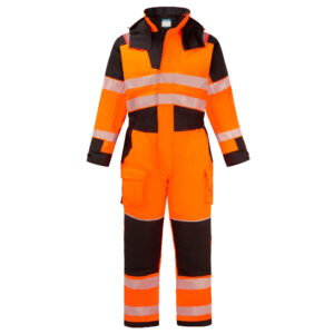 PW3 Modaflame Rain+ Hi-Vis Multi-Norm FR Vinteroverall - Orange/Svart