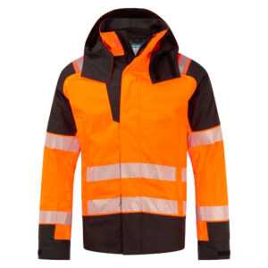 PW3 FR Modaflame Rain+ Hi-Vis Vinterjacka - Orange/Svart