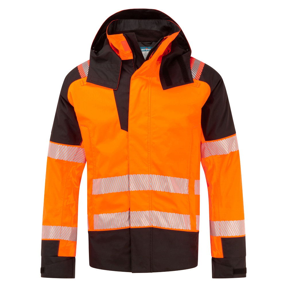PW3 FR Modaflame Rain+ Hi-Vis Vinterjacka - Orange/Svart