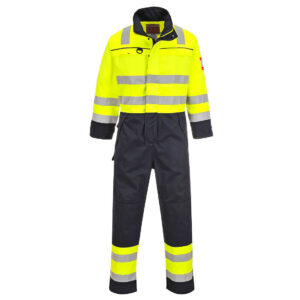 Hi-Vis Multi-Norm Overall - Gul/Marinblå