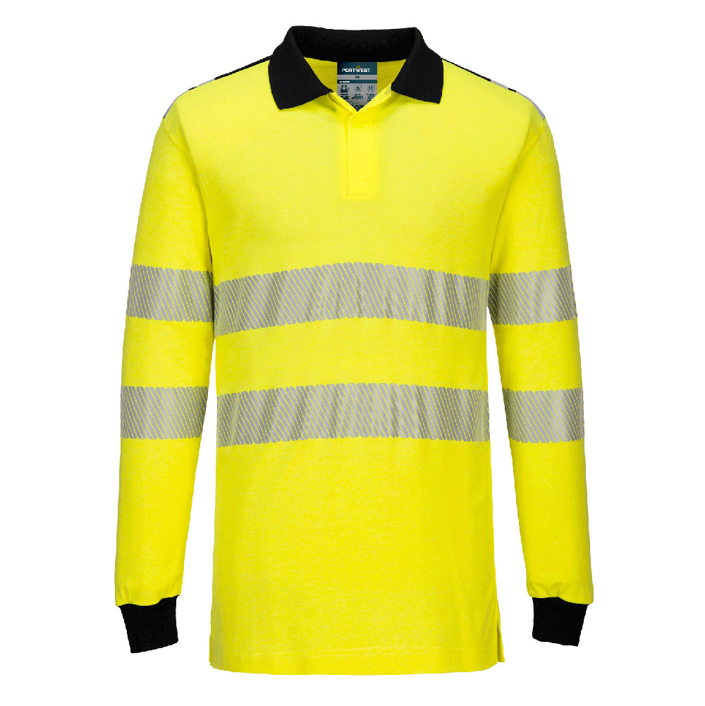 PW3 FR Modaflame Hi-Vis Pikétröja - Gul/Svart