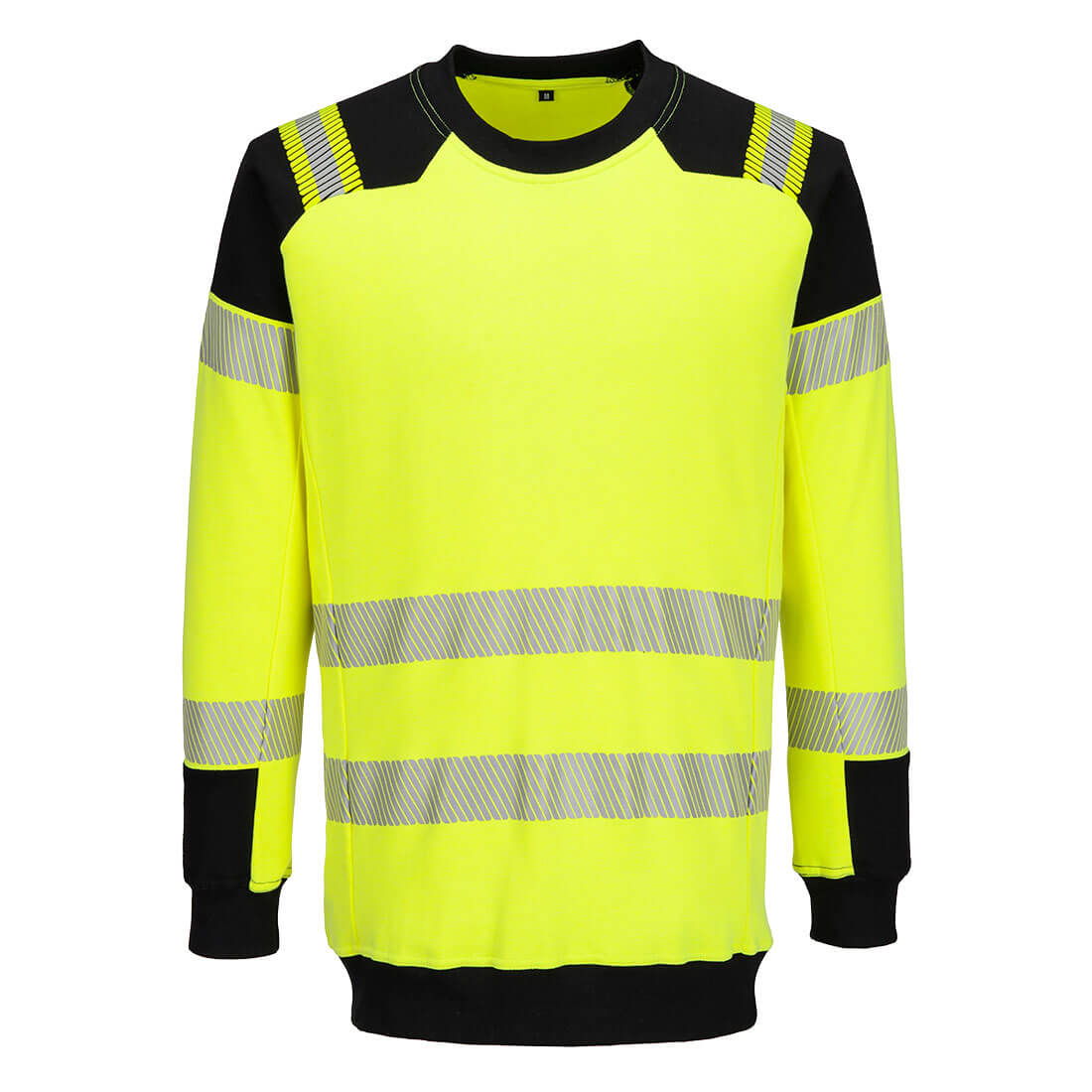 PW3 Modaflame Stickad Hi-Vis FR Sweatshirt - Gul/Svart