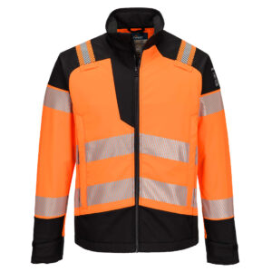 PW3 Modaflame Softshell Hi-Vis Multi-Norm FR-jacka - Orange/Svart
