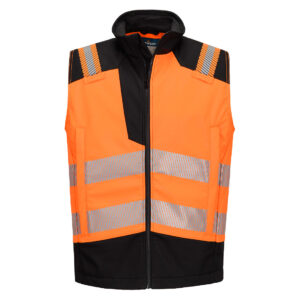 PW3 Modaflame Softshell Hi-Vis FR väst - Orange/Svart