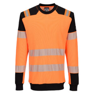 PW3 Modaflame Knit HVO FR Sweatshirt - Orange/Svart