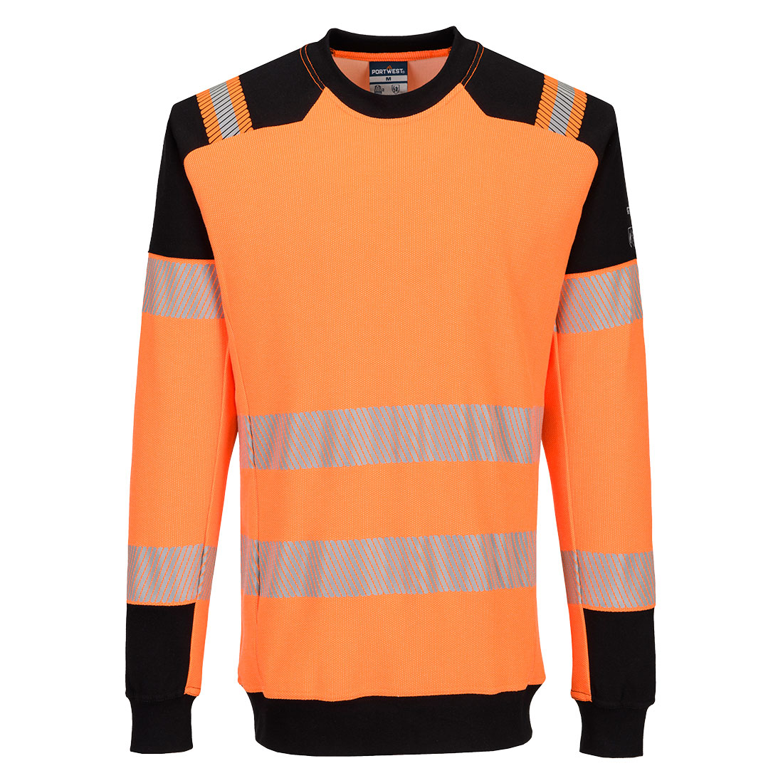PW3 Modaflame Knit HVO FR Sweatshirt - Orange/Svart