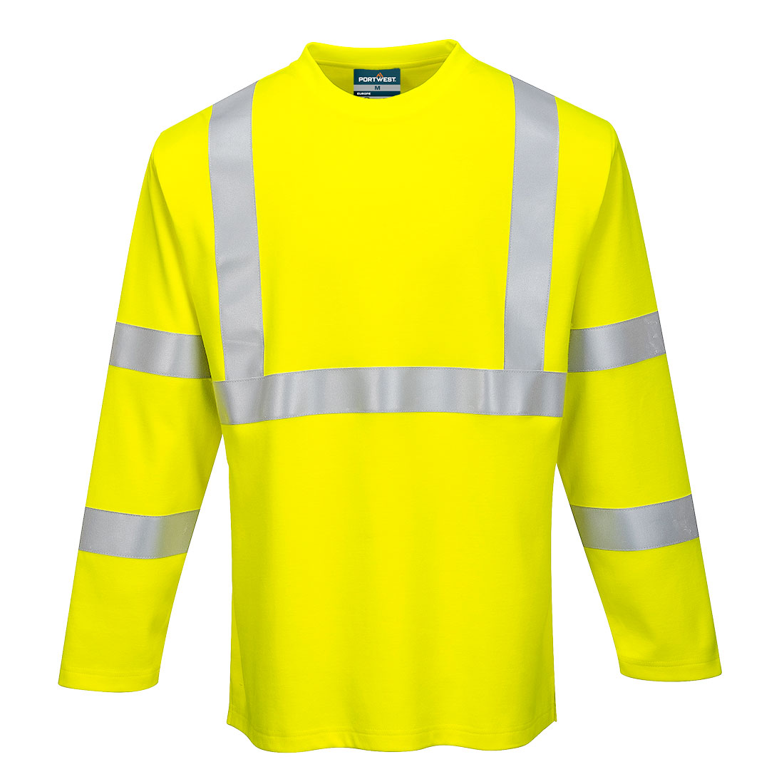 FR Modaflame HV-Vis långärmad T-shirt - Gul: