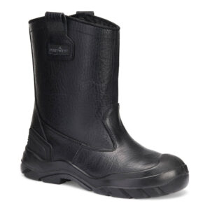 Stål Läder Vinter Riggare S3 CI HI FO SC SR - Svart