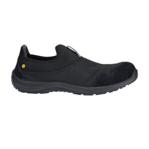 Stål Textil Slip On Sko S1P SR FO ESD - Svart