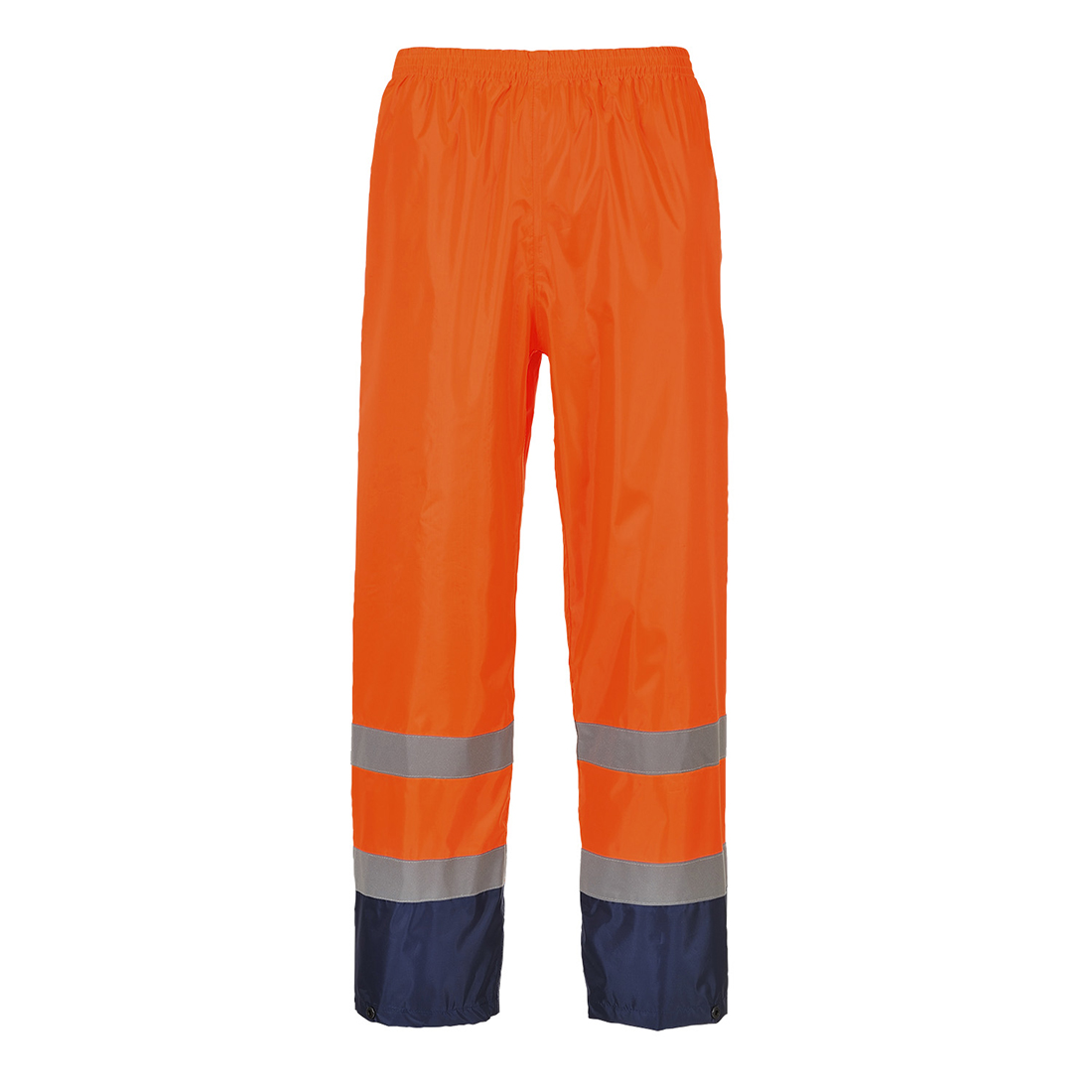 Hi-Vis Classic Contrast Regn Byxa - Orange/Marinblå