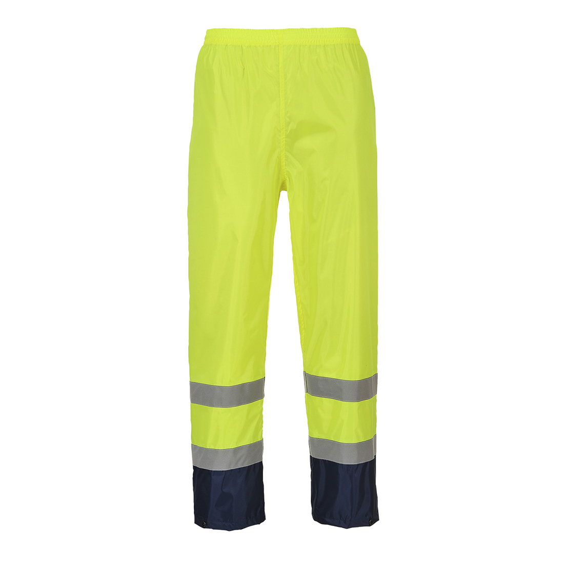 Hi-Vis Classic Contrast Regn Byxa - Gul/Marinblå