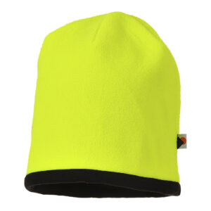 Vändbar Hi-Vis Beanie mössa - Gul/Svart