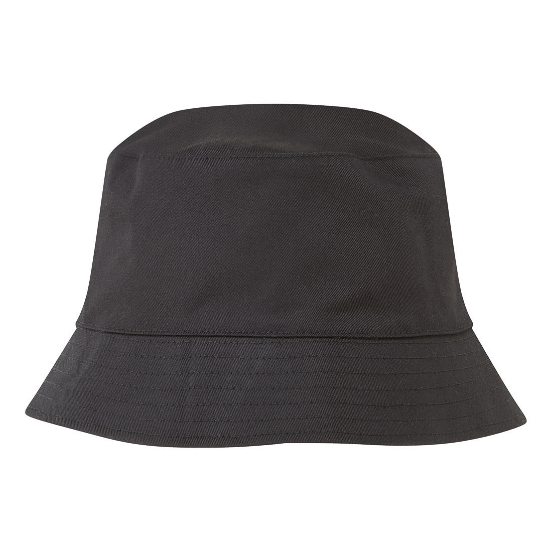 Vändbar bucket hat - Svart/Gul
