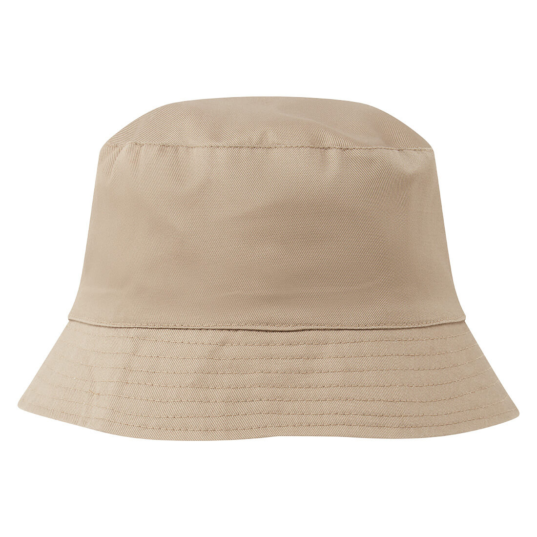 Vändbar bucket hat - Khaki/Skogsgrön