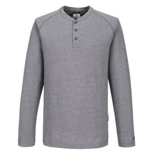 KA3 Henley T-shirt L/S - Zoom Grå