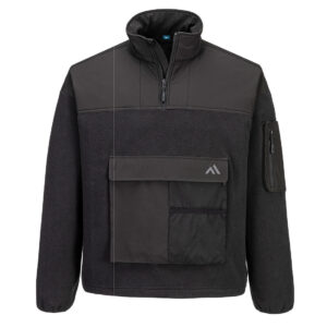 KX3 1/4 Zip Fleece - Svart