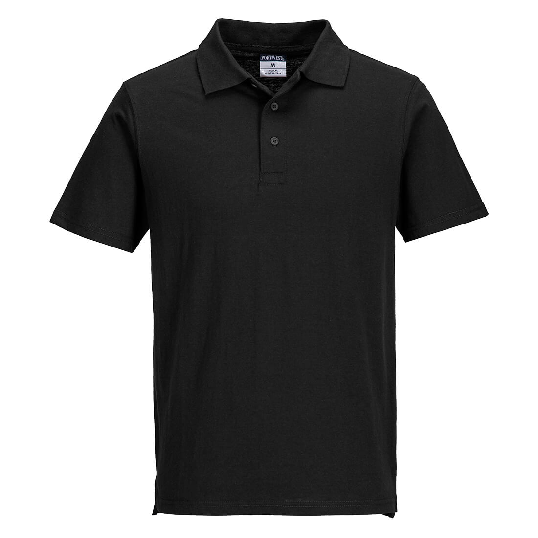 Lightweight Jersey Polo Shirt (48 i en låda) - Svart