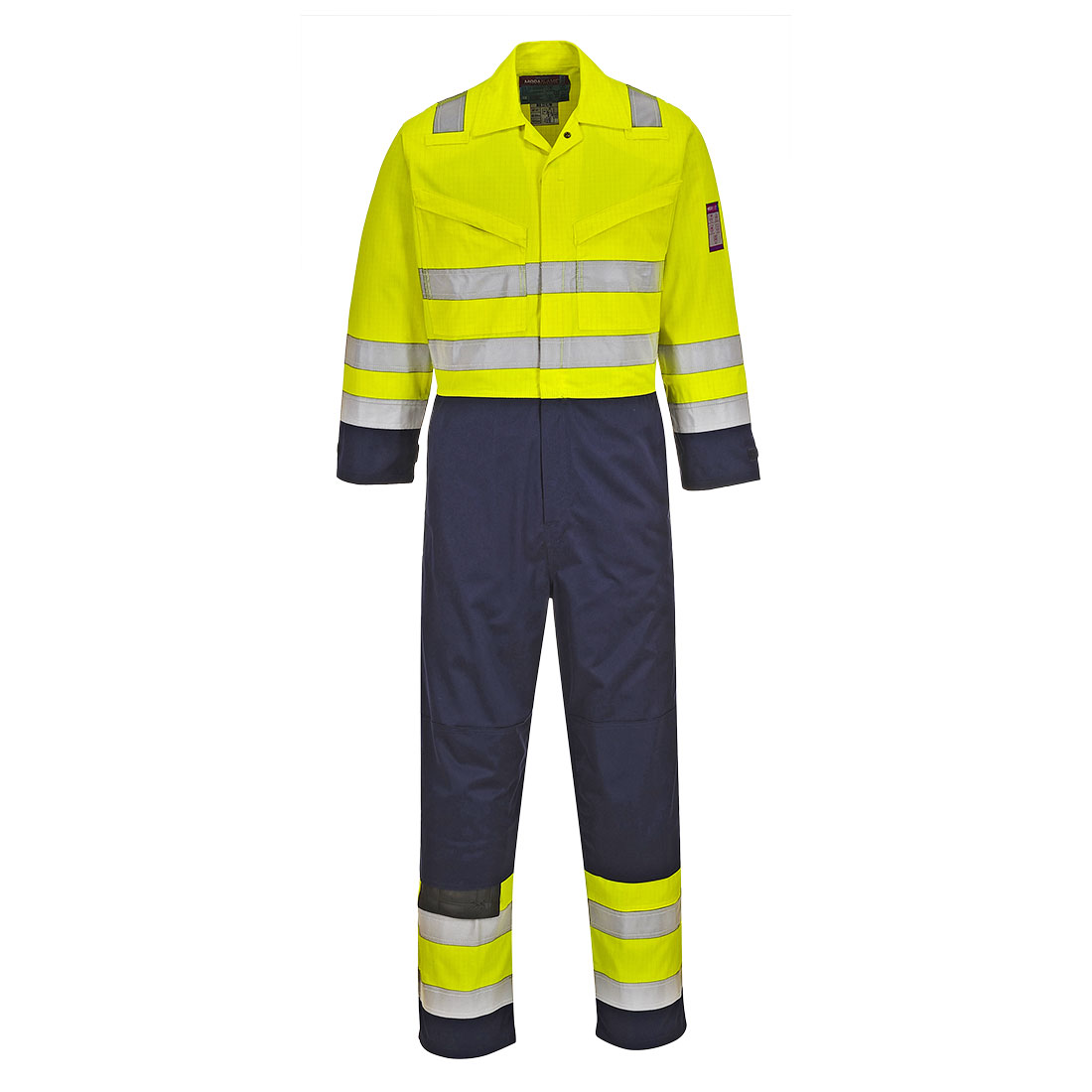 Hi-Vis Modaflame Coverall - Gul/Marinblå
