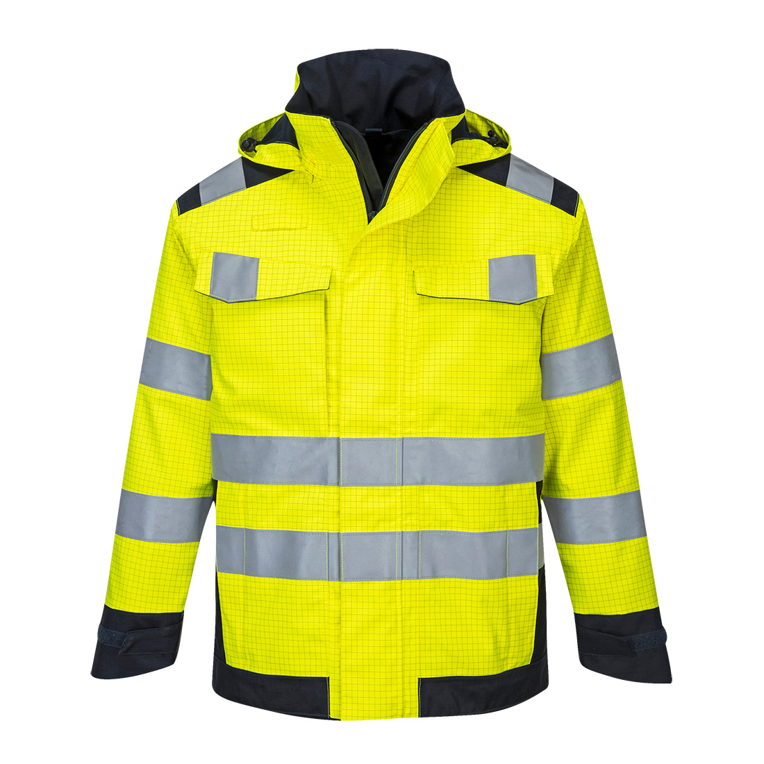 Modaflame Rain Multi Norm Arc Jacka - Gul/Marinblå