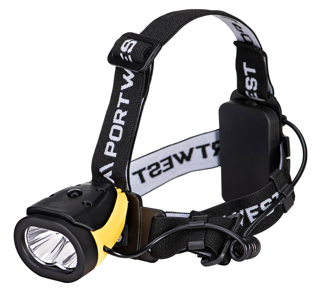 Dual Power Huvud lampa - Gul/Svart