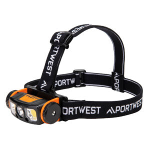 LED rörelsesensor USB pannlampa - Svart/Orange
