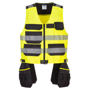 PW3 Class 1 Tool Vest - Gul/Svart