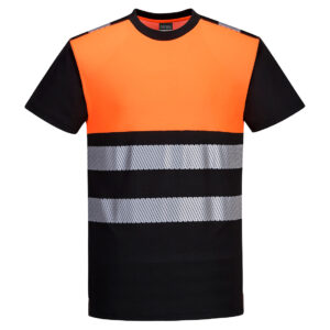 PW3 Hi-Vis Klass 1 T-shirt - Svart/Orange