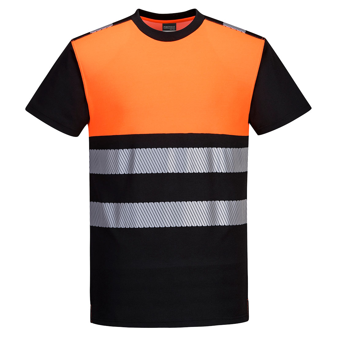PW3 Hi-Vis Klass 1 T-shirt - Svart/Orange
